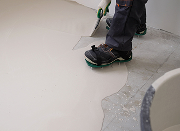 Installation of new concrete floors